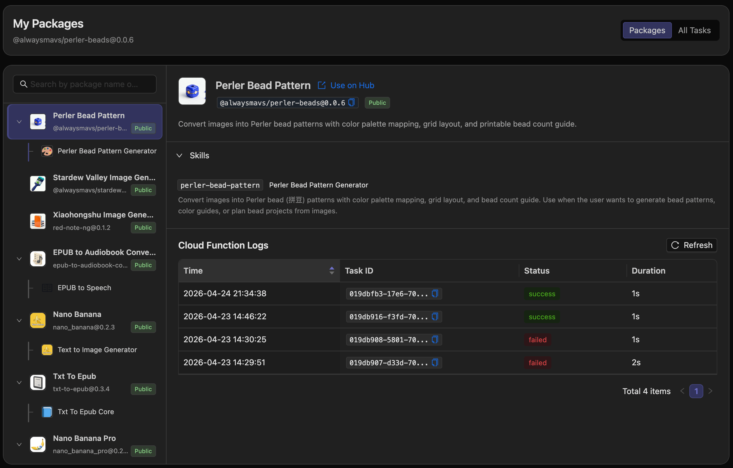Cloud console preview