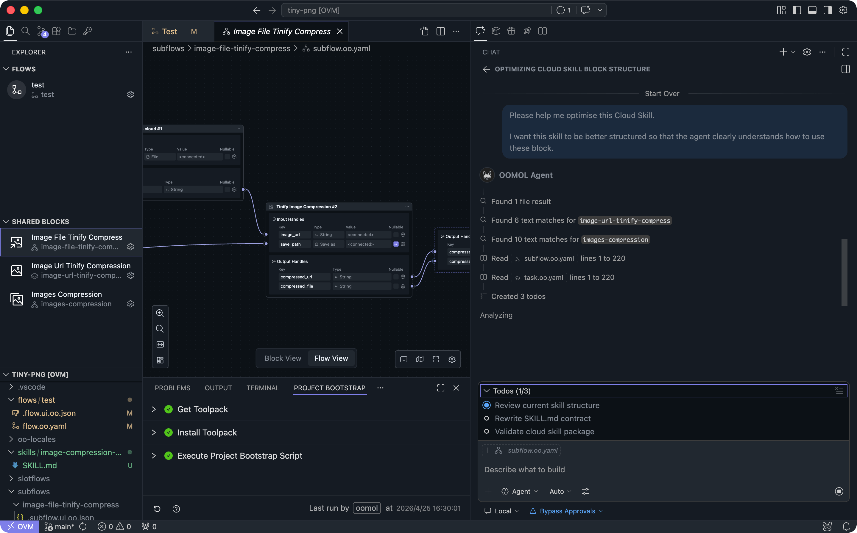 Write function tools with code in OOMOL Studio